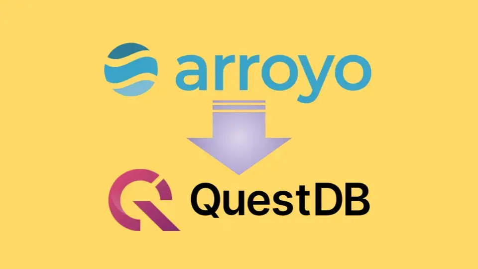 Banner for blog post "Streaming market data from Arroyo into QuestDB"