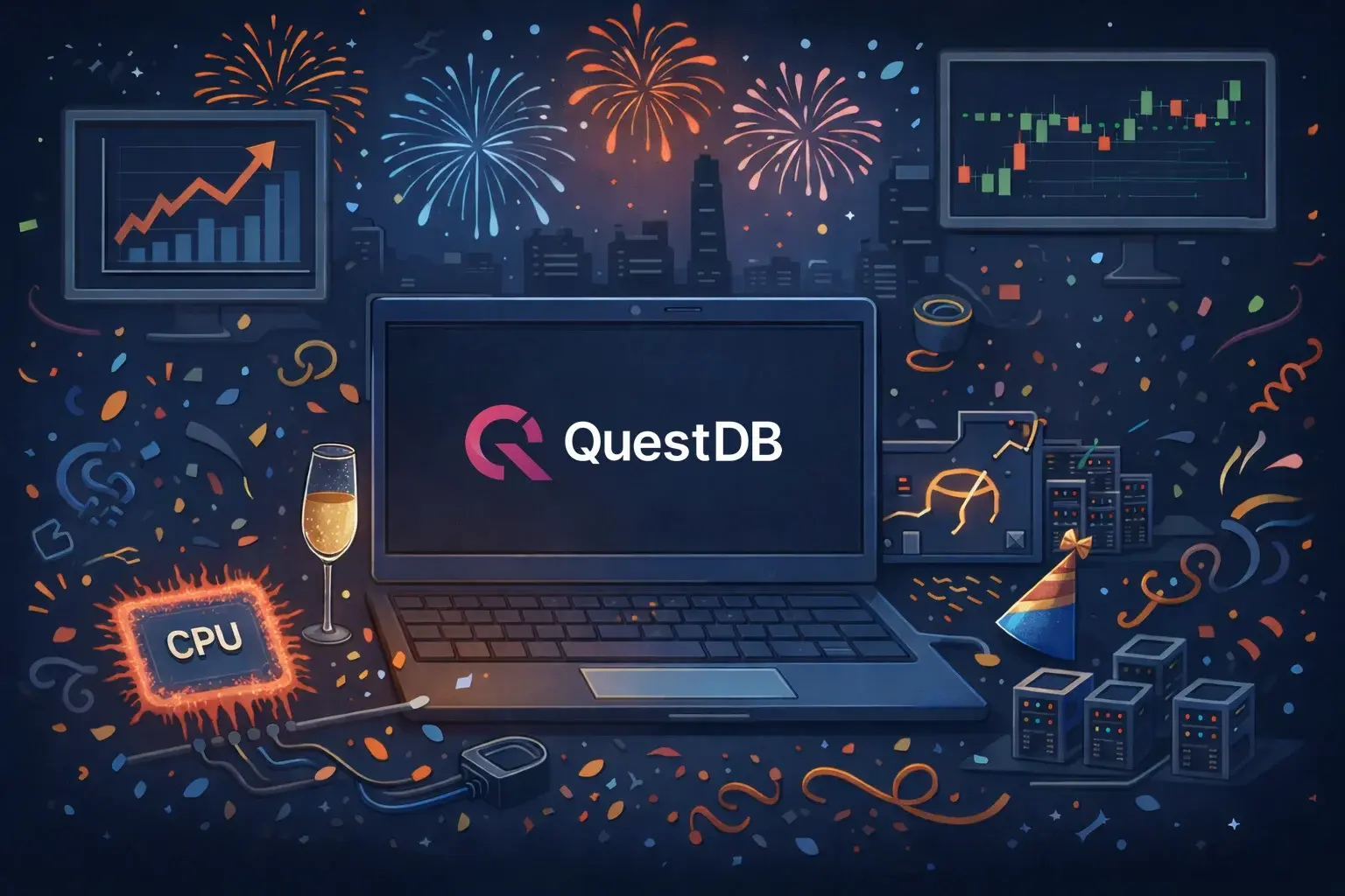 Banner for blog post "QuestDB 2025: Year in Review"